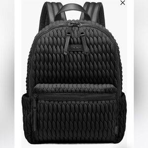 DKNY Black Quilted Backpack